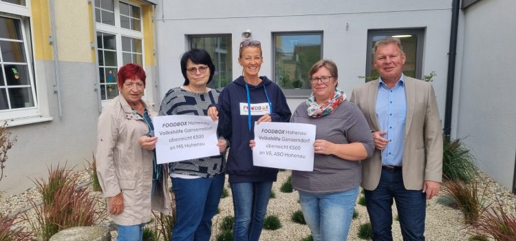 Spende von FOODBOX Hohenau und Volkshilfe Gänserndorf Spende von FOODBOX Hohenau und Volkshilfe Gänserndorf